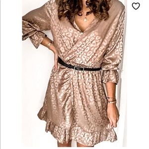 Leopard Print wrap dress